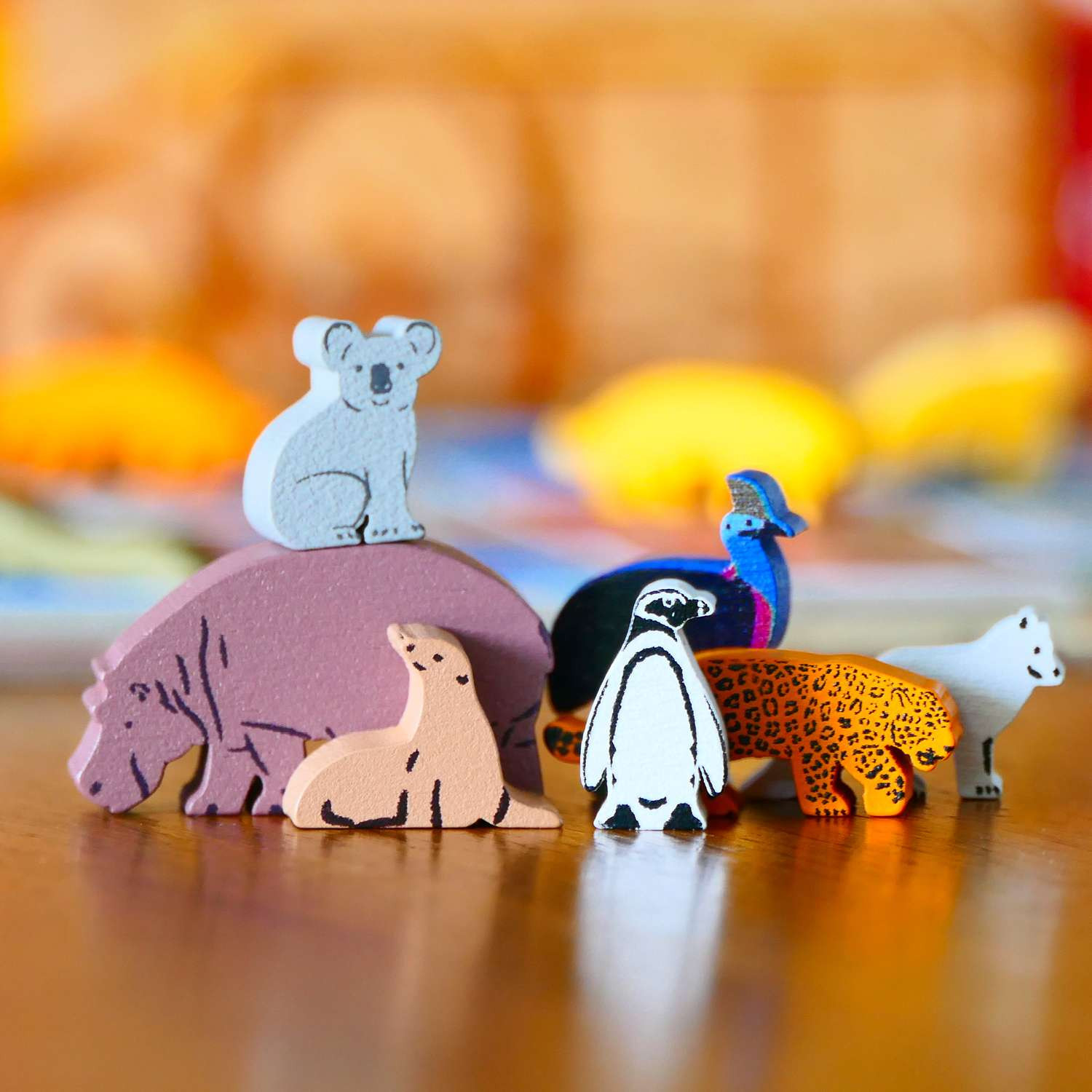 Zoo Tycoon: The Board Game - New Shores - Deluxe Animal Meeple set